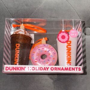 Dunkin Donuts Holiday Ornaments Set